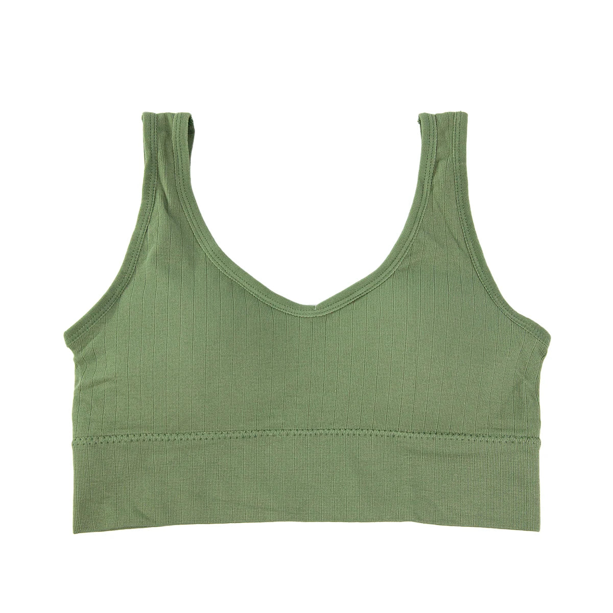 academia，roupa de academia femininas，sutiãs esportivos， Feminino Sem Bojo Basico Liso Sem Costura Nas Laterais，brasil