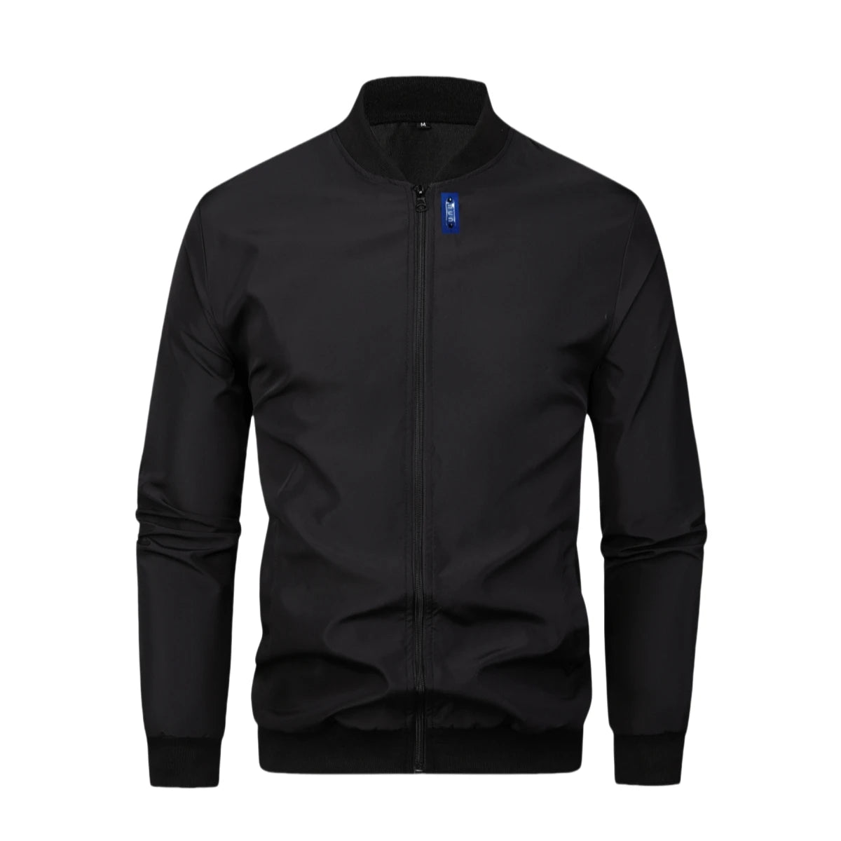 2024 primavera e outono nova gola de beisebol curto solto cor sólida jaqueta masculina negócios casual casaco fino tendência